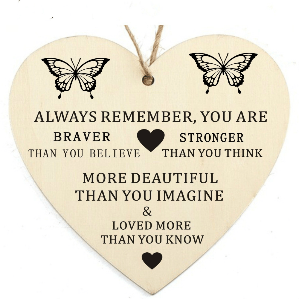 Wooden Hanging Hearts for Friends Parties