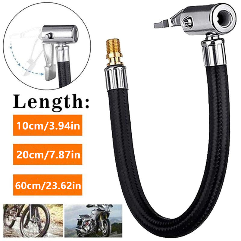 1pc Tire Air Inflator Hose Inflatable Tube Connection