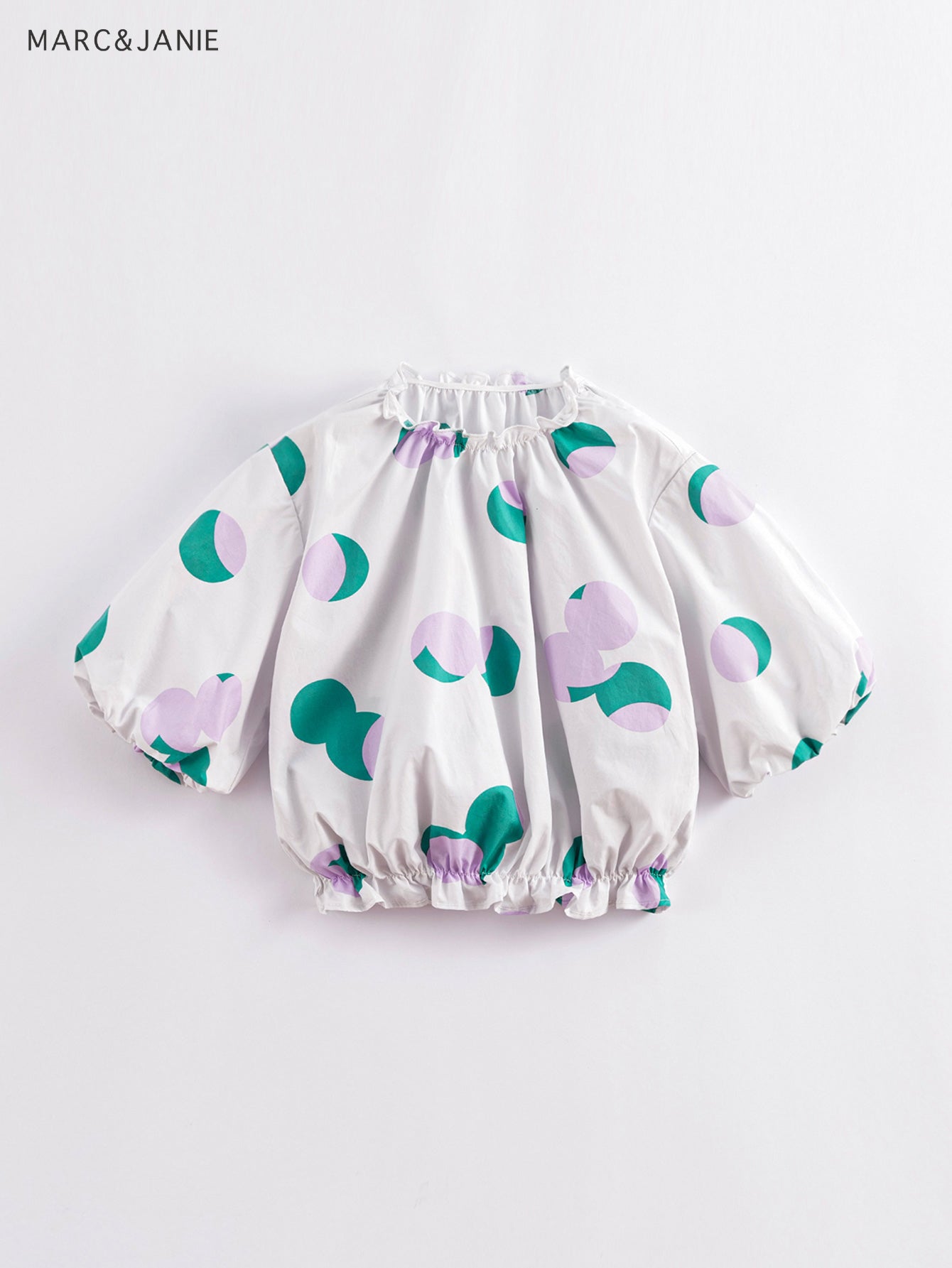 MARC&JANIE Girls Polka Dots Long Sleeve Top for Summer