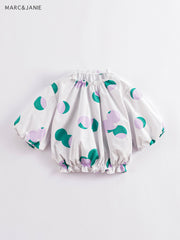 MARC&JANIE Girls Polka Dots Long Sleeve Top for Summer