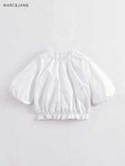 MARC&JANIE Girls Polka Dots Long Sleeve Top for Summer