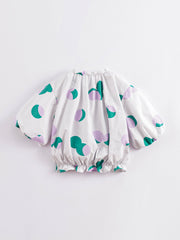 MARC&JANIE Girls Polka Dots Long Sleeve Top for Summer