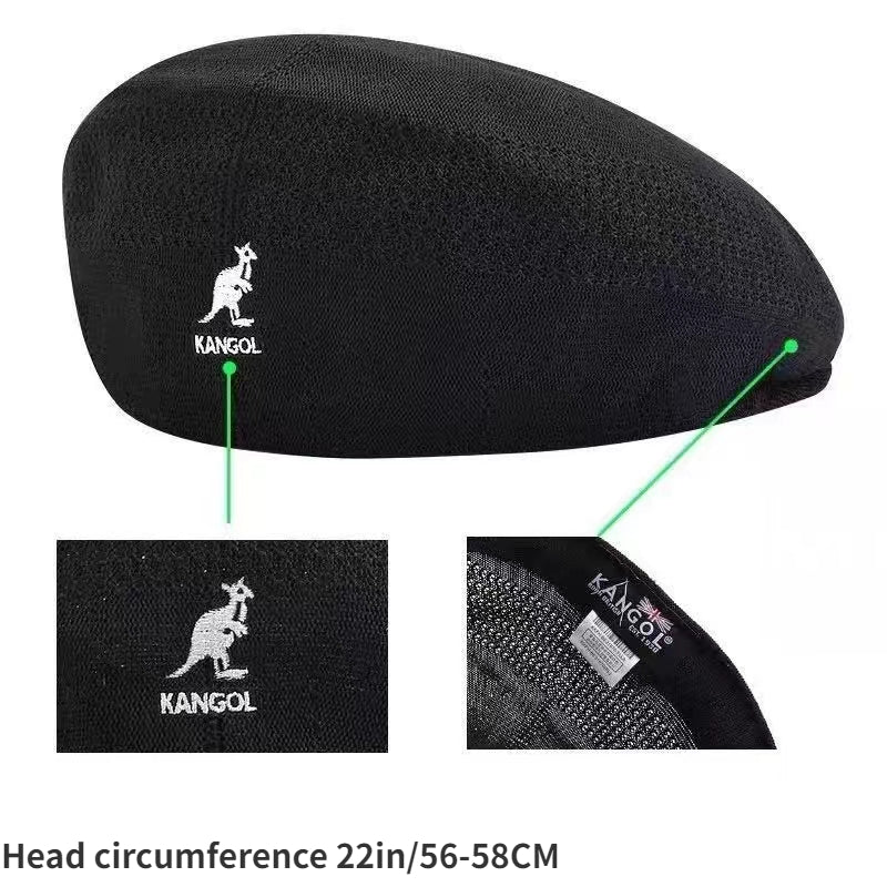 Animal Embroidery Beret Unisex Solid Newsboy Hat Warm Painter Cap
