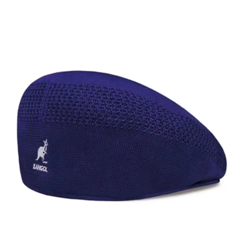 Animal Embroidery Beret Unisex Solid Newsboy Hat Warm Painter Cap