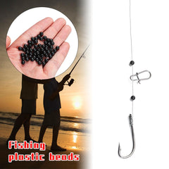 100pcs Fishing Beads Space Stopper Round Beans for Lures Hooks