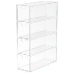Acrylic Sunglasses Case Storage Box 4 Dividers Drawers Organizer Holder