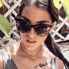 Cat Eye Sunglasses Tortoiseshell Glasses for Beach Party UV400