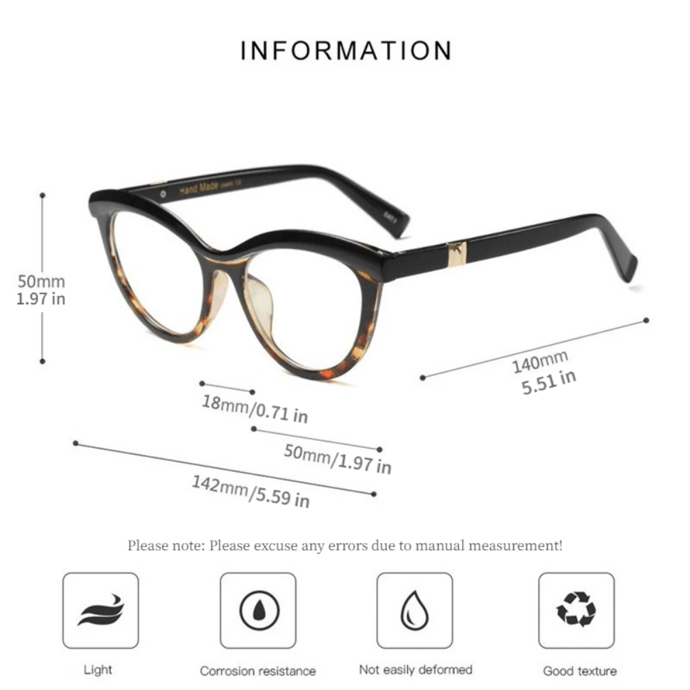 Cat Eye Sunglasses Tortoiseshell Glasses for Beach Party UV400