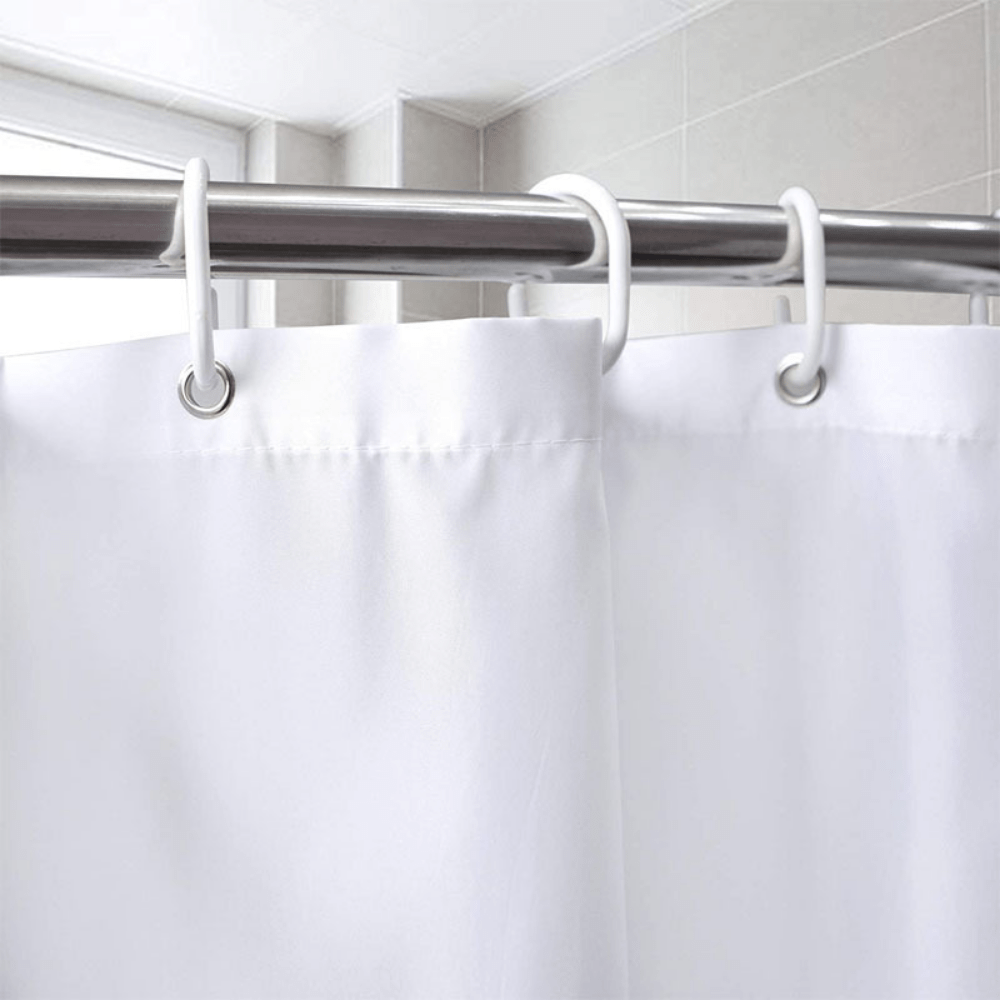Waterproof Polyester Shower Curtain with Hooks