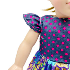 Dot Pattern Mermaid Dress Doll Clothes Accessories