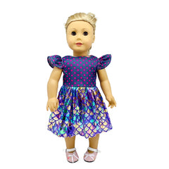 Dot Pattern Mermaid Dress Doll Clothes Accessories