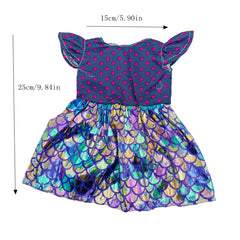 Dot Pattern Mermaid Dress Doll Clothes Accessories