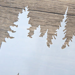 Symmetrical Forest On The Lake Surface DIY Layering Stencils
