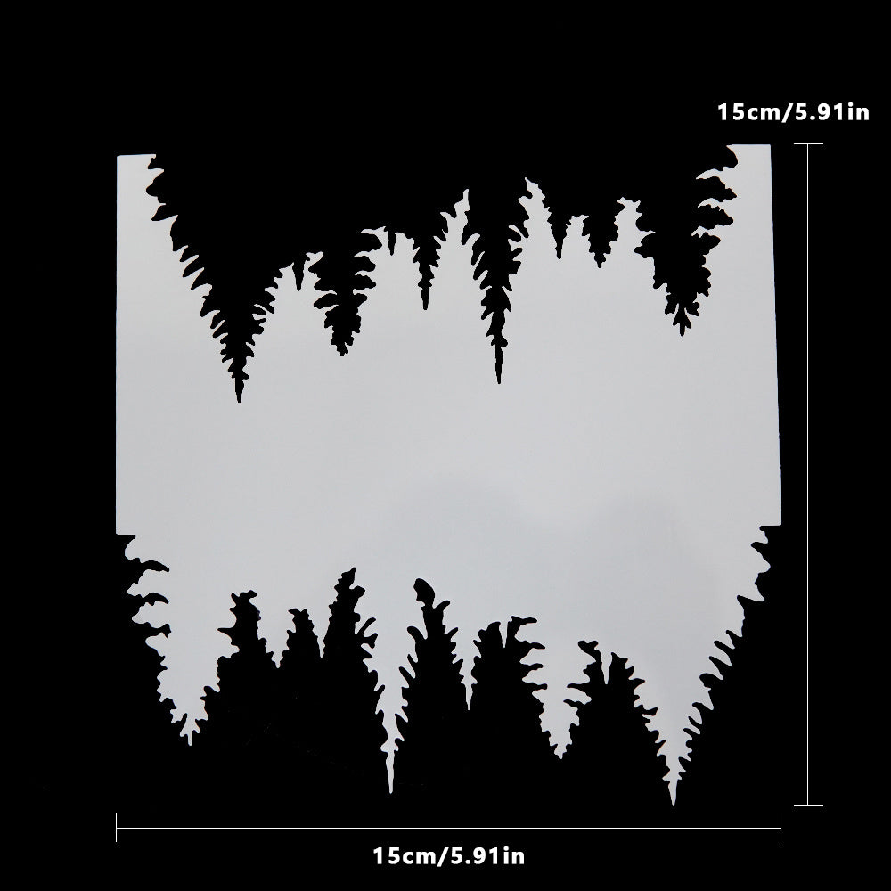 Symmetrical Forest On The Lake Surface DIY Layering Stencils