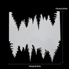 Symmetrical Forest On The Lake Surface DIY Layering Stencils