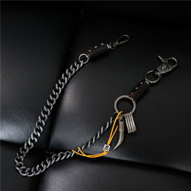 Cross Metal Waist Chain Casual Hip Hop Jeans Chain For Men