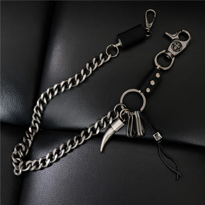 Cross Metal Waist Chain Casual Hip Hop Jeans Chain For Men