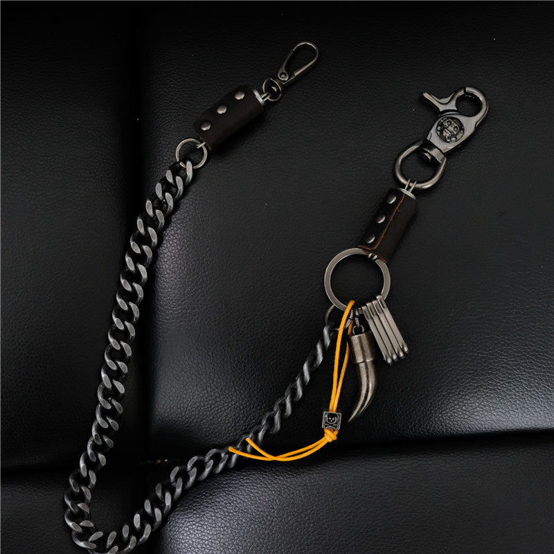 Cross Metal Waist Chain Casual Hip Hop Jeans Chain For Men