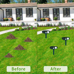 Solar Animal Repellant Ultrasonic Cat Dog Deterrent