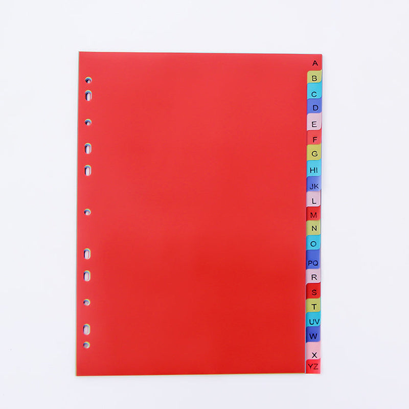 21pcs Multicolor Tab Dividers For 3 Ring Binder Letter Size