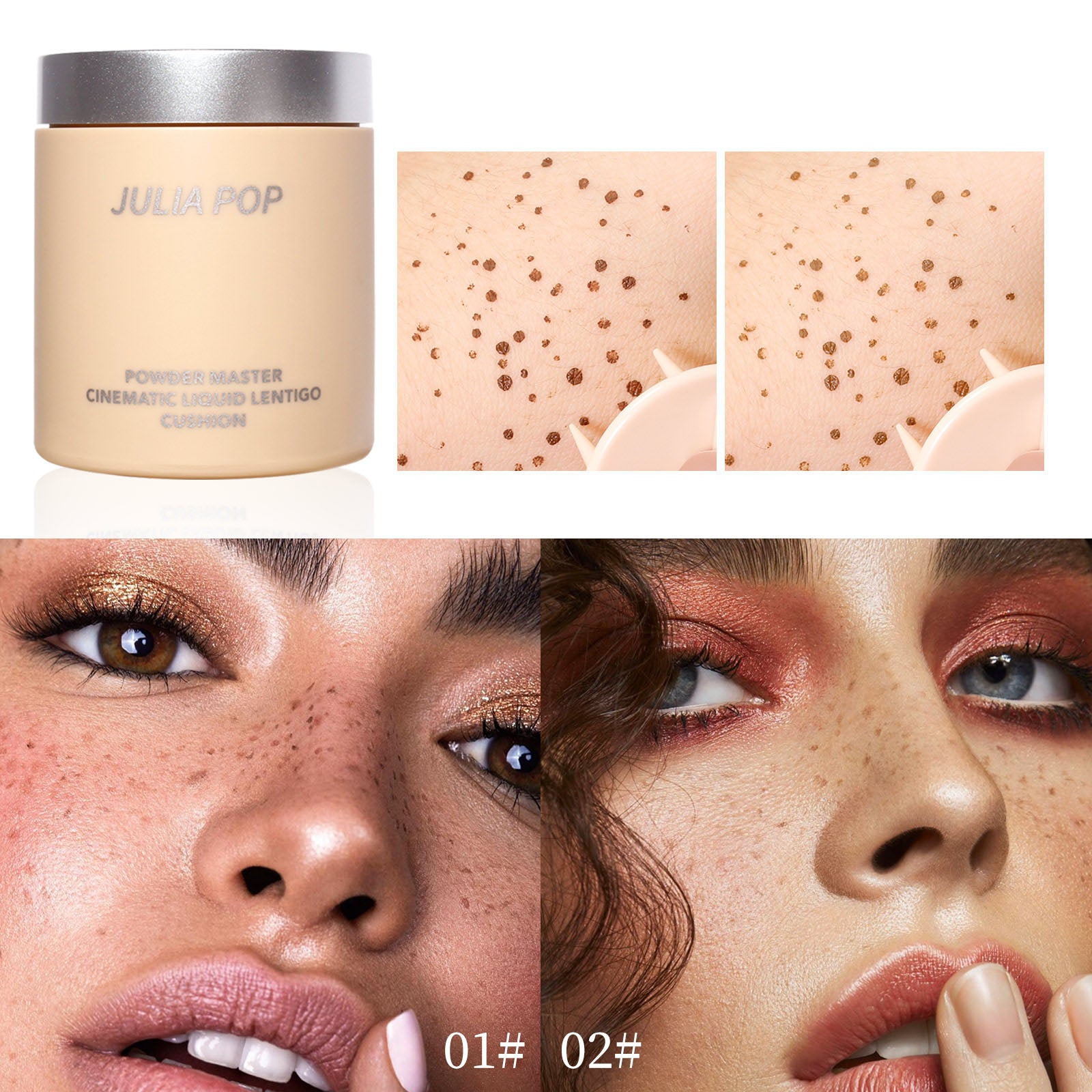 Natural Lifelike Freckle Pen Soft Brown Stamp Air Cushion Freckle Makeup