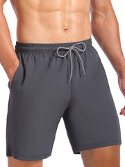 Cupid Bow Print Shorts Elastic Waist Drawstring Men's Lounge Shorts