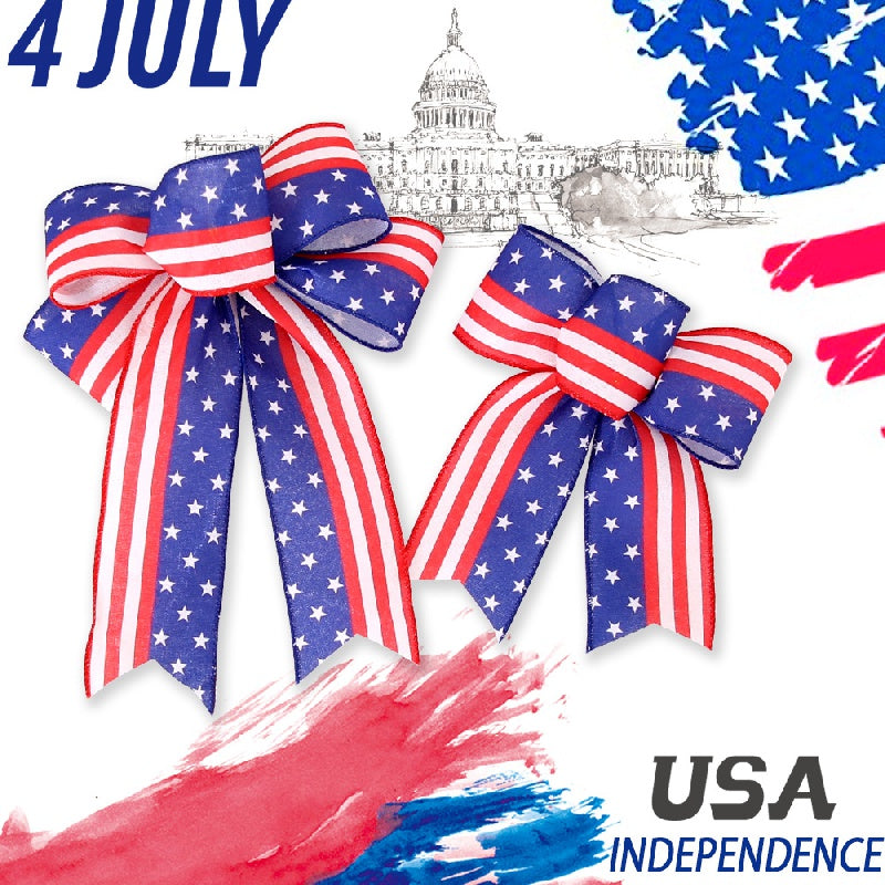 American Independence Party Supplies Star Flag Bow