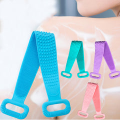 Silicone Back Scrubber For Shower Handle Exfoliating Texture