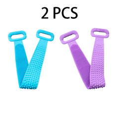 Silicone Back Scrubber For Shower Handle Exfoliating Texture