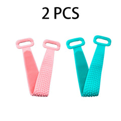 Silicone Back Scrubber For Shower Handle Exfoliating Texture