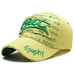 3D Embroidered Outdoor Sports Patched Peaked Cap