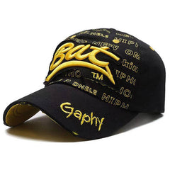 3D Embroidered Outdoor Sports Patched Peaked Cap