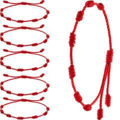 Classic Red Braided Rope Chain Bracelet Jewelry Gift Men Women Boys Girls Kids