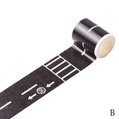 Transportation Railway Road Paper Tape DIY Scrapbook Sticker