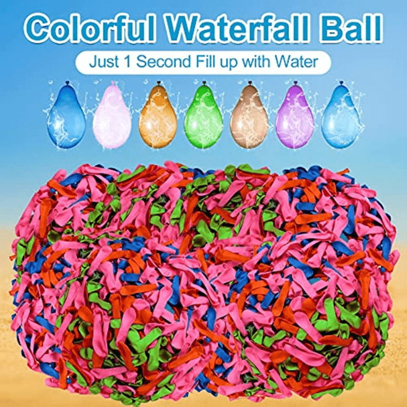 1000 Pack Refillable Water Balloons Latex Bombs for Kids & Adults