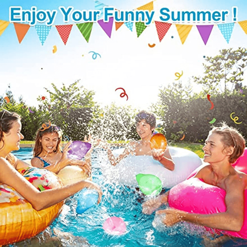 1000 Pack Refillable Water Balloons Latex Bombs for Kids & Adults