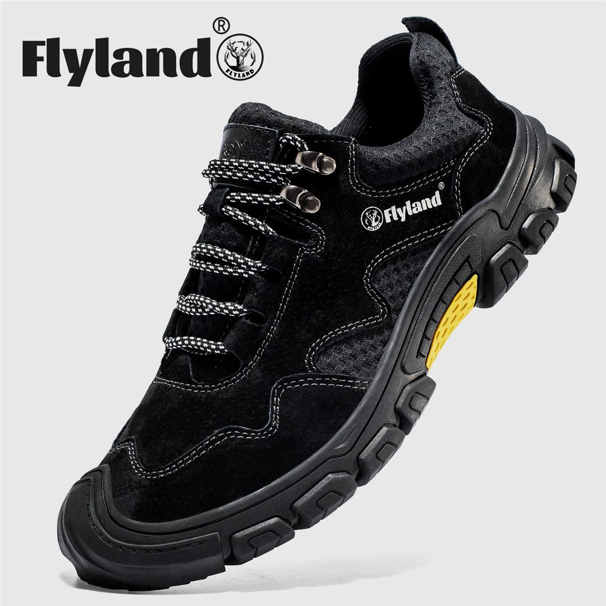 FLYLAND Men's Outdoor Hiking Shoes Non Slip Work Shoes