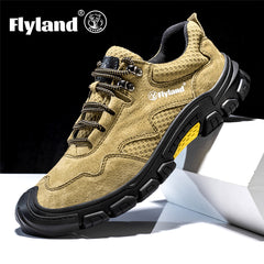 FLYLAND Men's Outdoor Hiking Shoes Non Slip Work Shoes