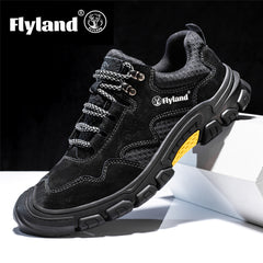 FLYLAND Men's Outdoor Hiking Shoes Non Slip Work Shoes