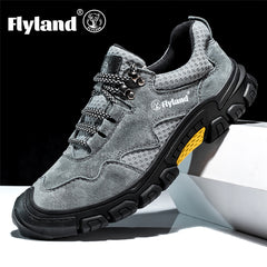 FLYLAND Men's Outdoor Hiking Shoes Non Slip Work Shoes