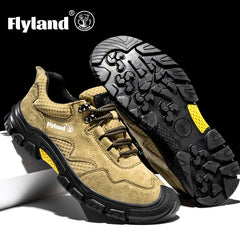FLYLAND Men's Outdoor Hiking Shoes Non Slip Work Shoes