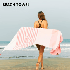 Quick Drying Beach Towel Soft Absorbent XL Size Tassel Design