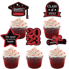 5pcs Graduation Cake Decorations Happy Graduation Cake Decor Supplies