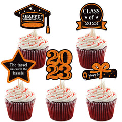 5pcs Graduation Cake Decorations Happy Graduation Cake Decor Supplies