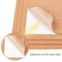 6 Self Adhesive Cork Sheets 29.7x21x0.3 - Coaster Cork Backing Sheets