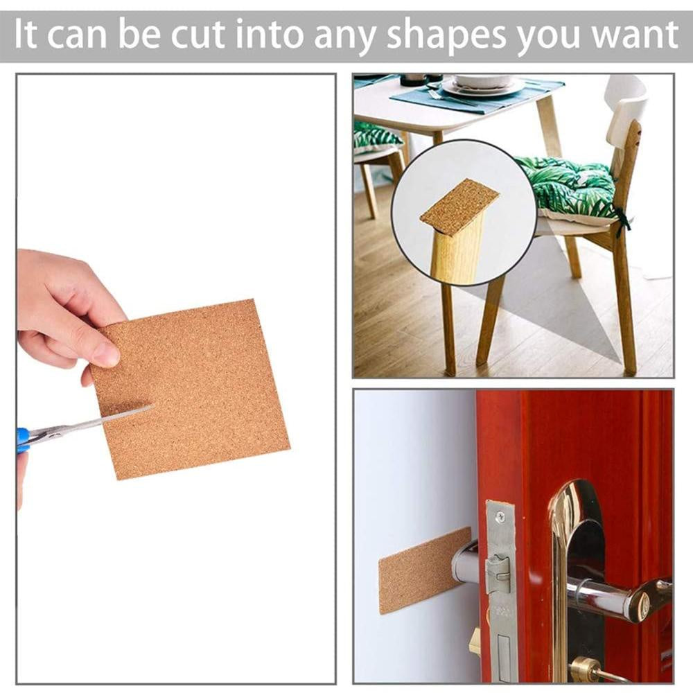 6 Self Adhesive Cork Sheets 29.7x21x0.3 - Coaster Cork Backing Sheets