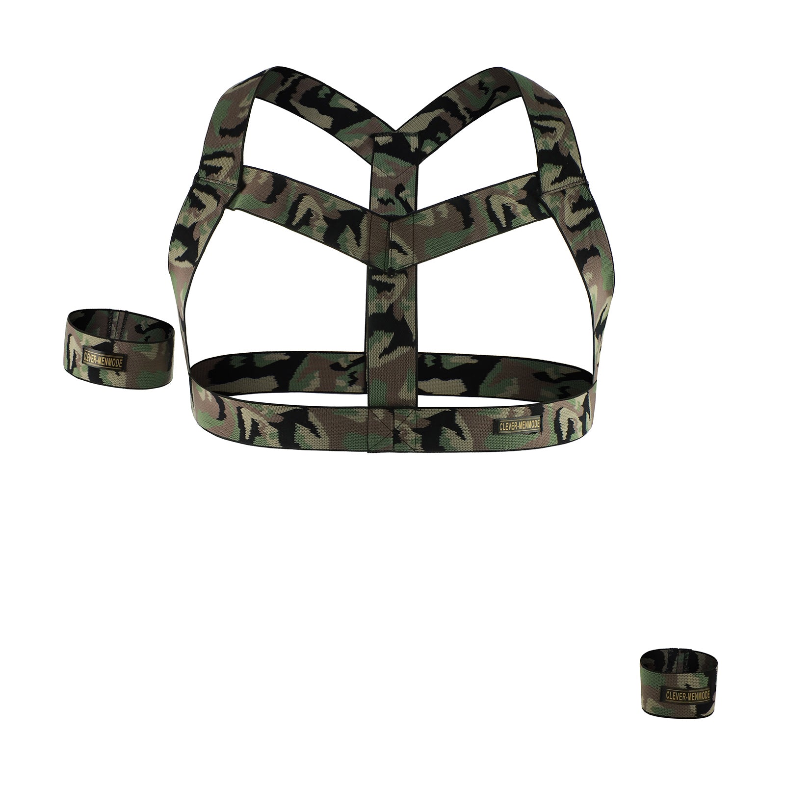 Men's Camo Muscle Chest Strap Night Club Performance Belt