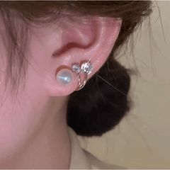 Faux Pearl Stud Earrings for Girls