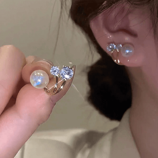 Faux Pearl Stud Earrings for Girls