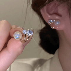Faux Pearl Stud Earrings for Girls